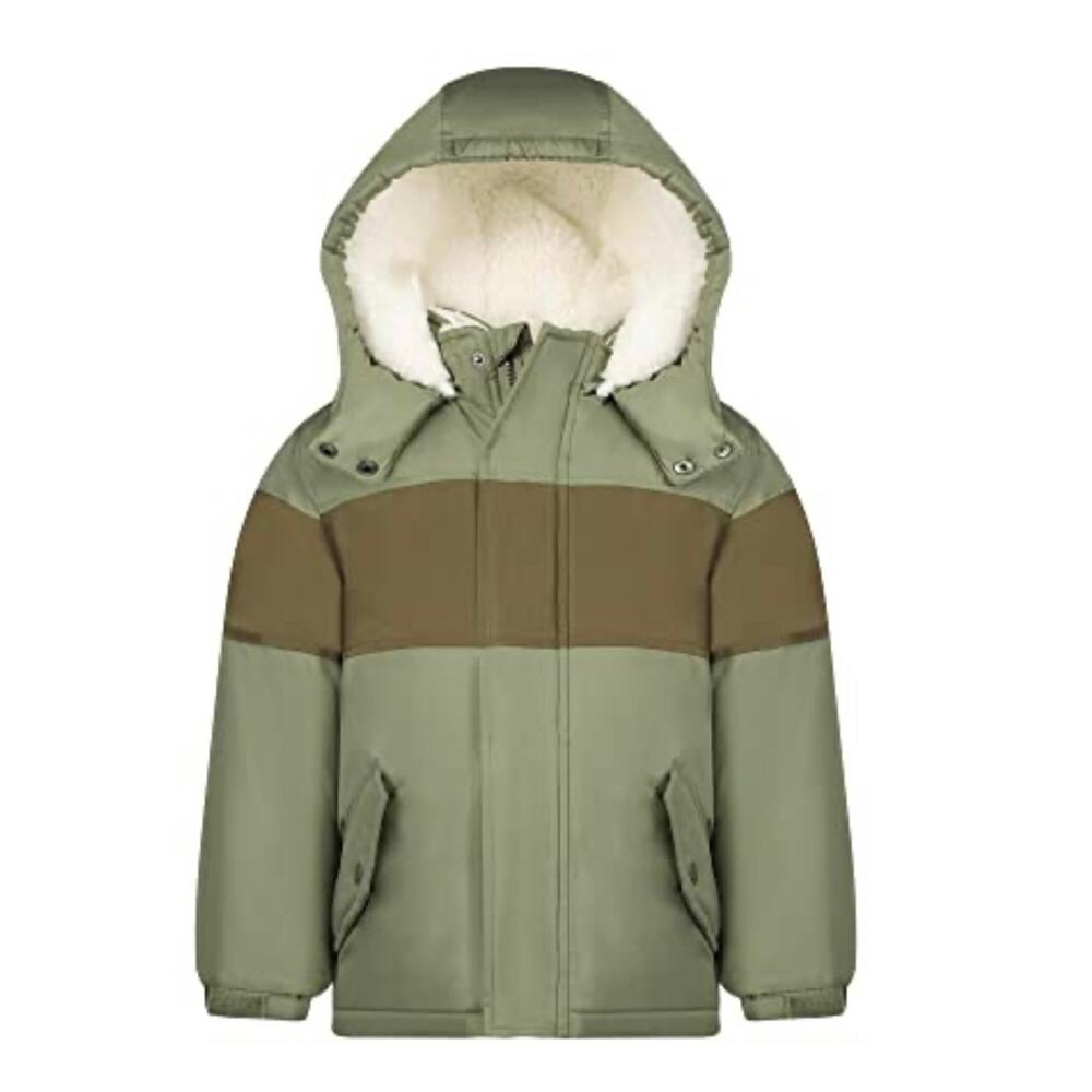 NWT OshKosh Boys Puffer Windbreaker Jacket Olive Size 18 Month